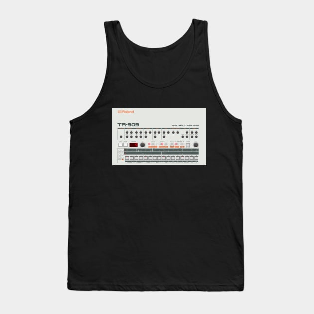 Roland TR-909 Rhythm Composer Tank Top by RetroFitted